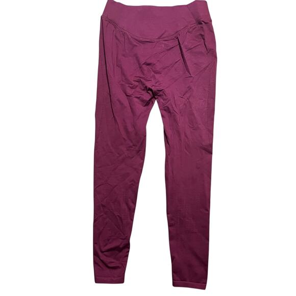 Gym Shark Maroon Seamless High Waisted Leggings Size Medium - Picture 2 of 3